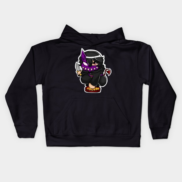 Corpse Husband Chibi Cute Shinobi Devil Kids Hoodie by arteewiss